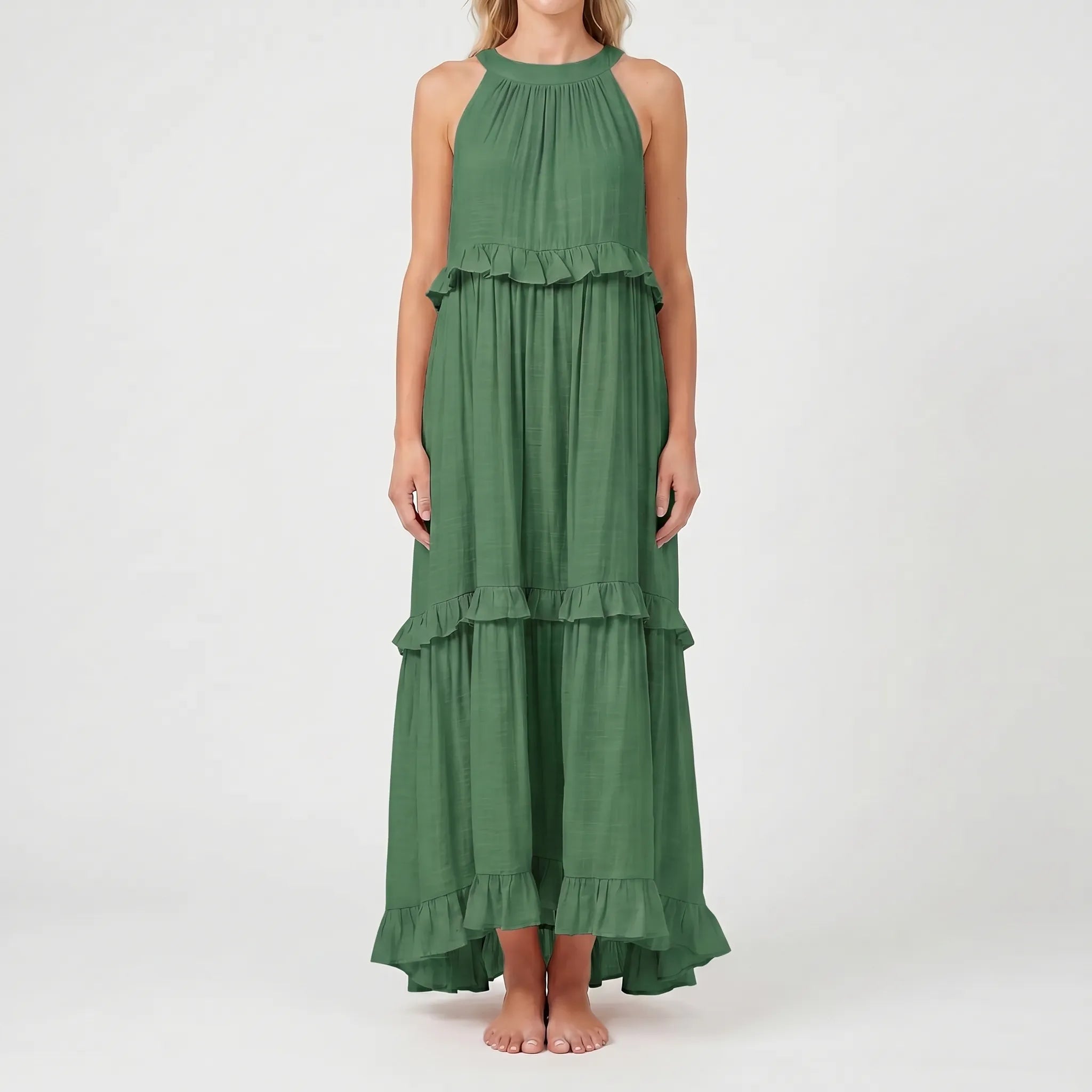 Lange Zomerjurk Met Ruches | Navando