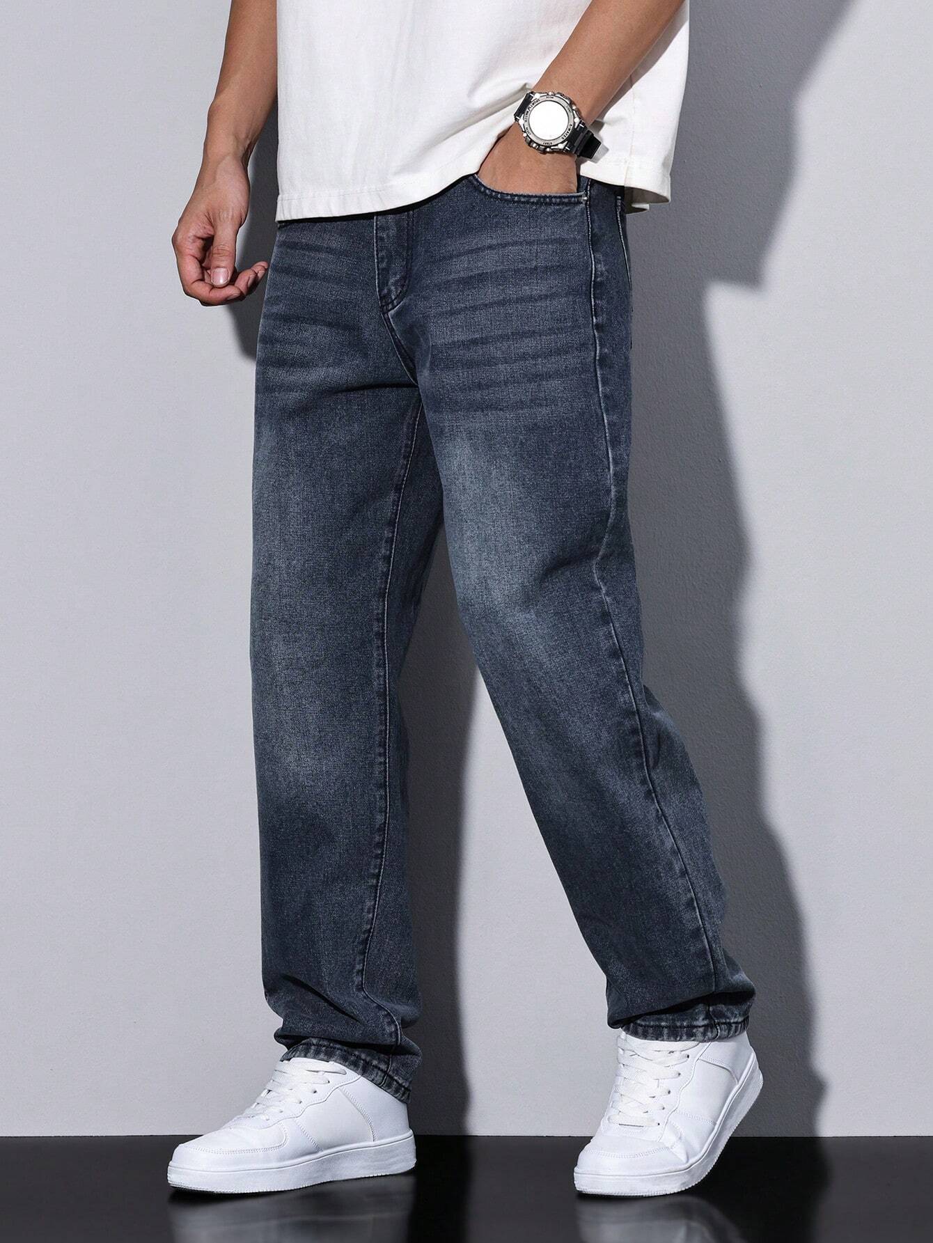 Lars | Gewassen jeans met rechte pijpen 10