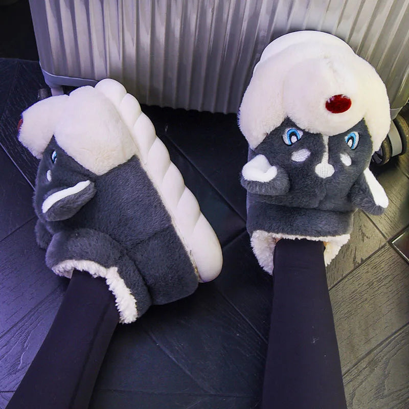 Laure | Zachte Pantoffels Met Speels Hondendesign