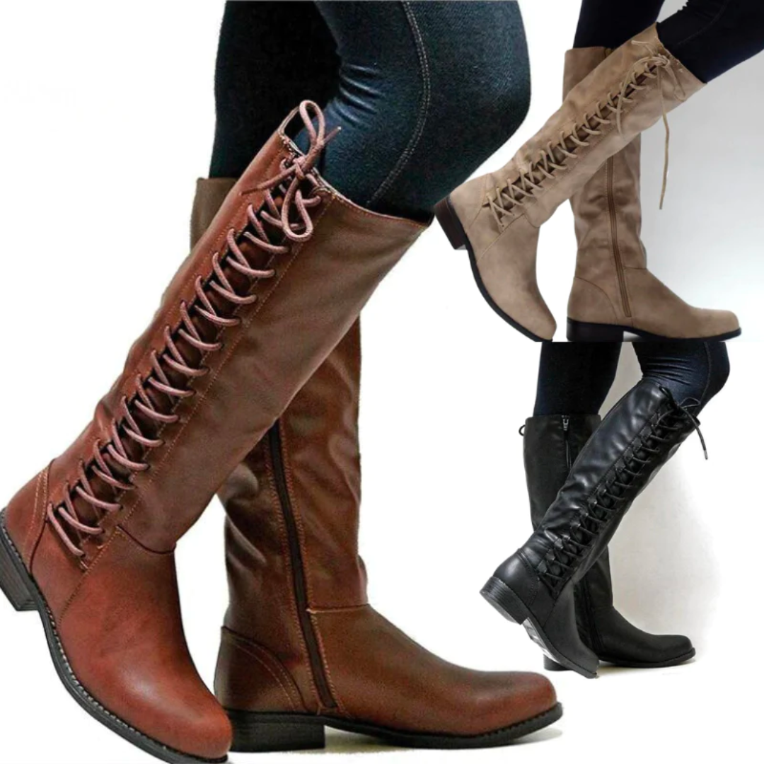 Lenne | Hoge Overknee Laarzen Met Veters