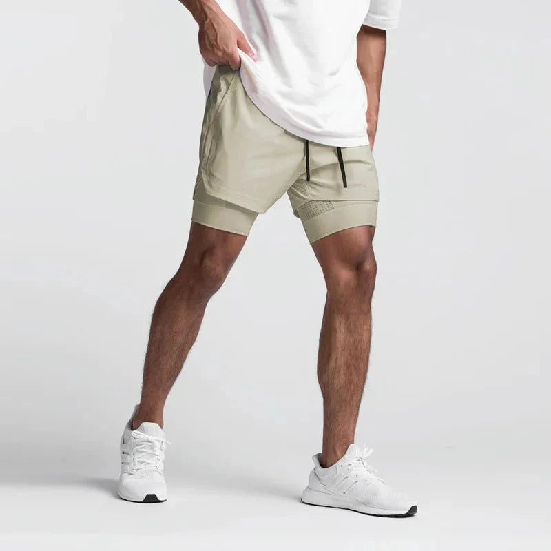 Lichte 2-In-1 sportshort Met Binnenvoering | Navando