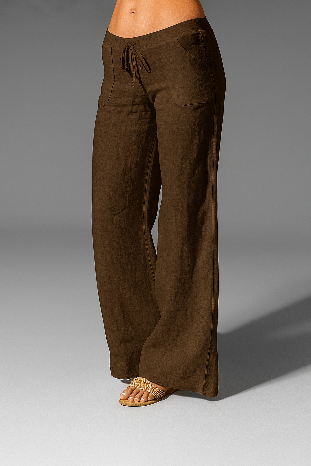 Linnen zomerbroek voor dames – wijd model, ademend, elegant 4