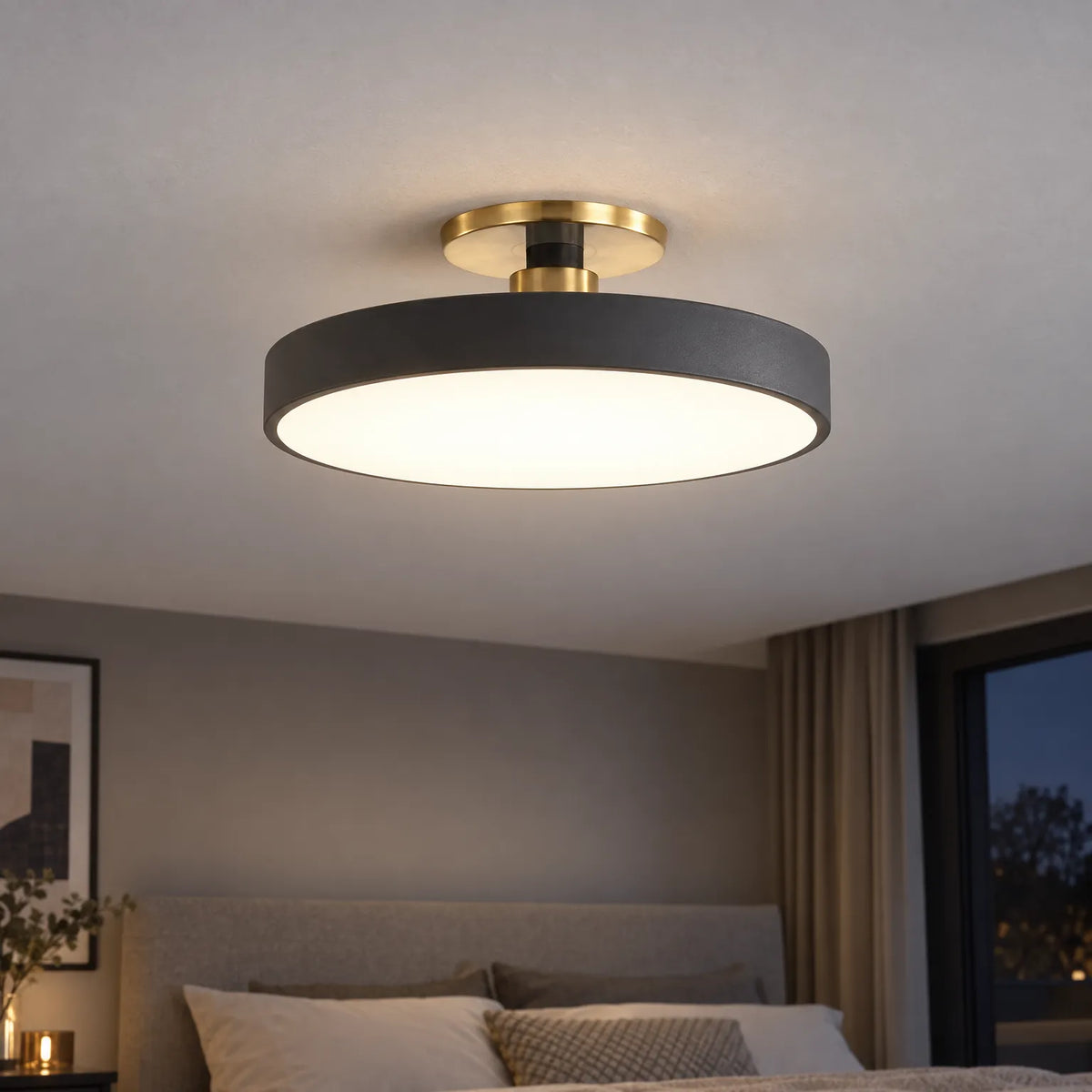 Lisanne | Ronde Semi Flush Mount Plafondlamp