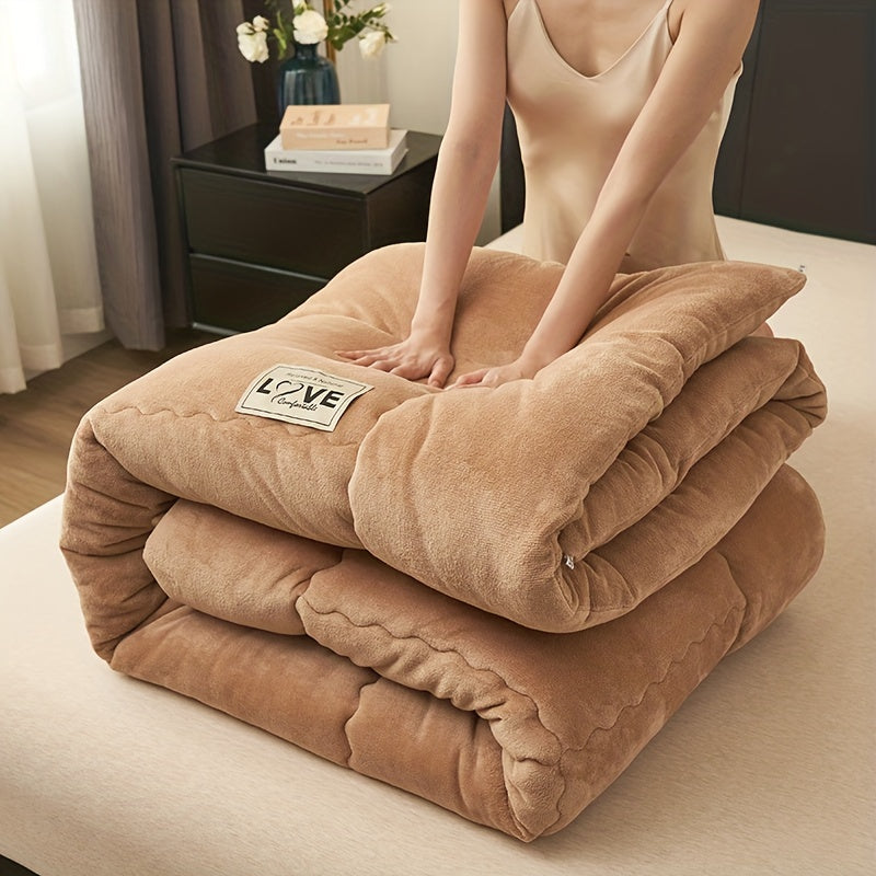 Lize | Gewatteerd Fleece Dekbed Zonder Hoes