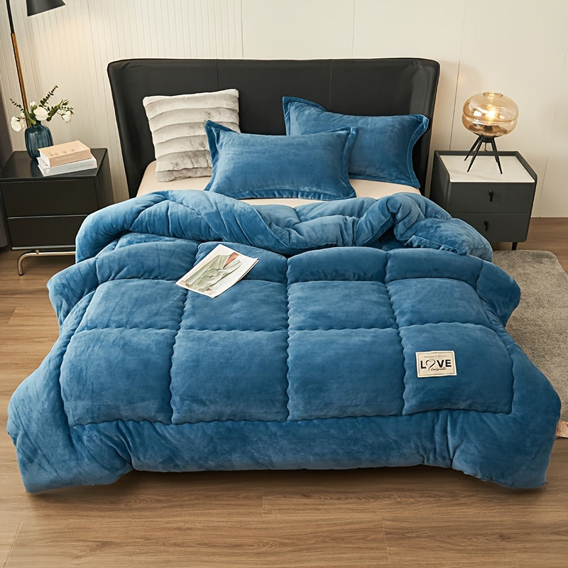 Lize | Gewatteerd Fleece Dekbed Zonder Hoes
