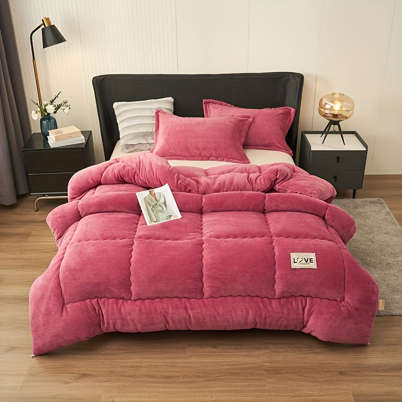 Lize | Gewatteerd Fleece Dekbed Zonder Hoes