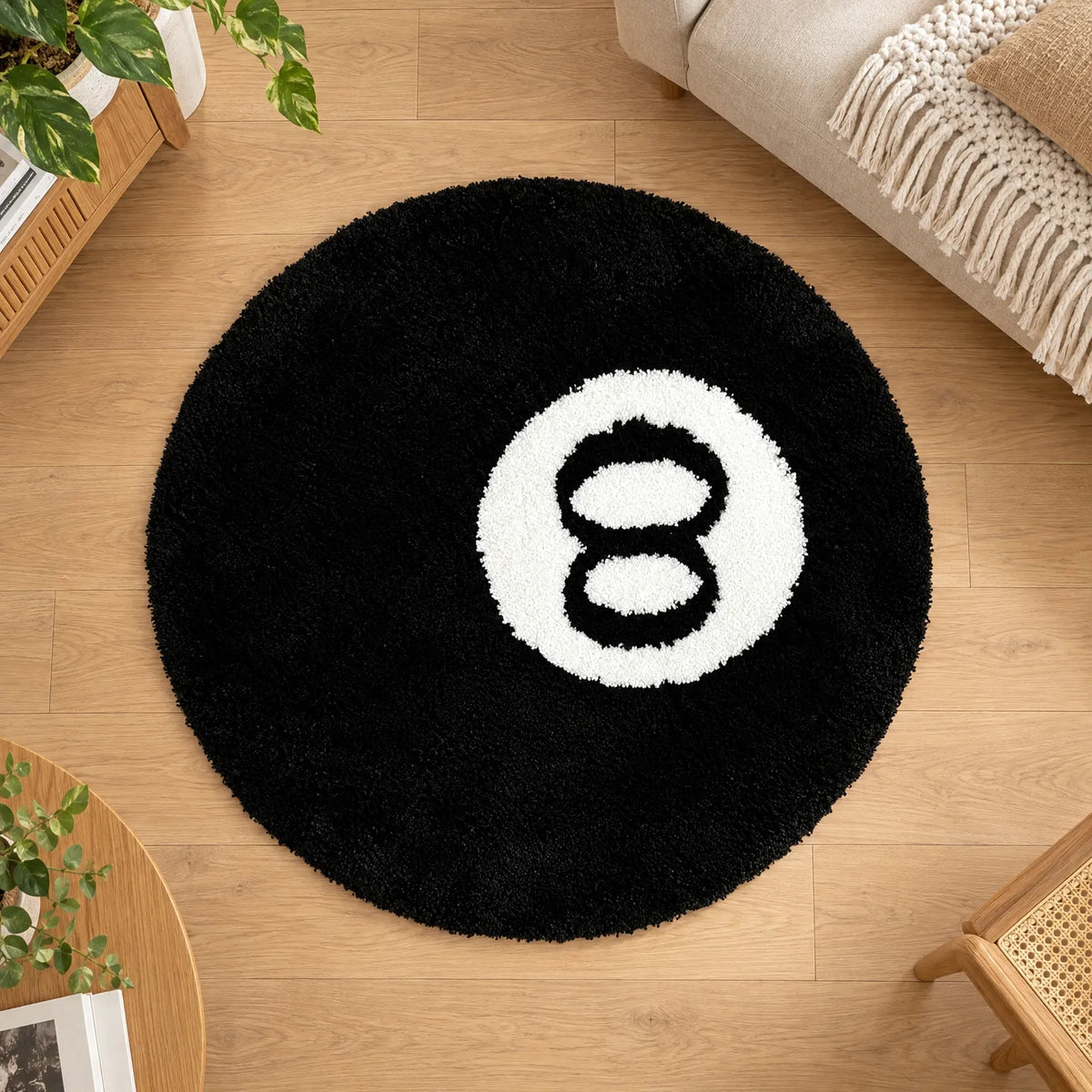 Lizzy | Rond Vloerkleed Met Speels Motief