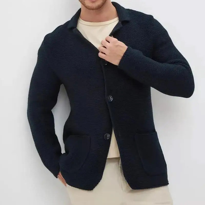 Lorenzo | Slim-fit gebreid vest met knoopsluiting 0
