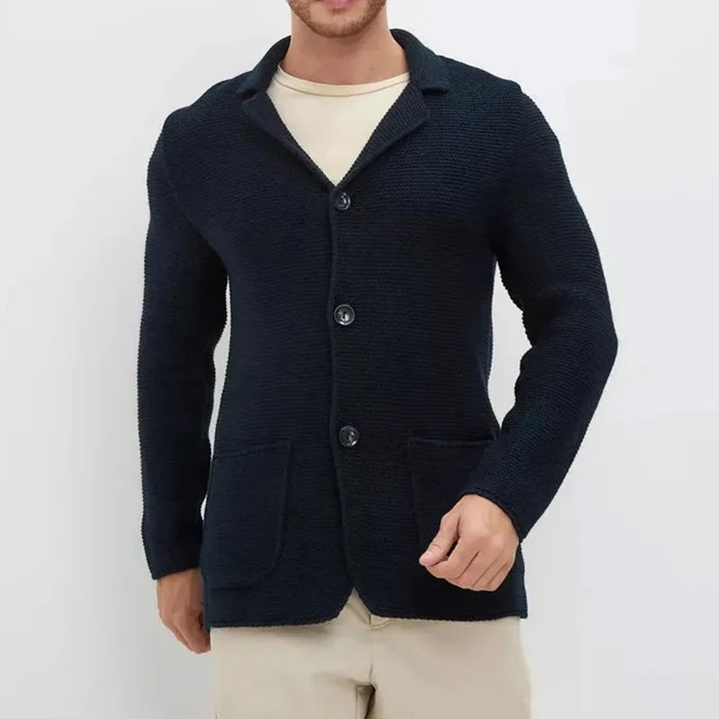 Lorenzo | Slim-fit gebreid vest met knoopsluiting 1