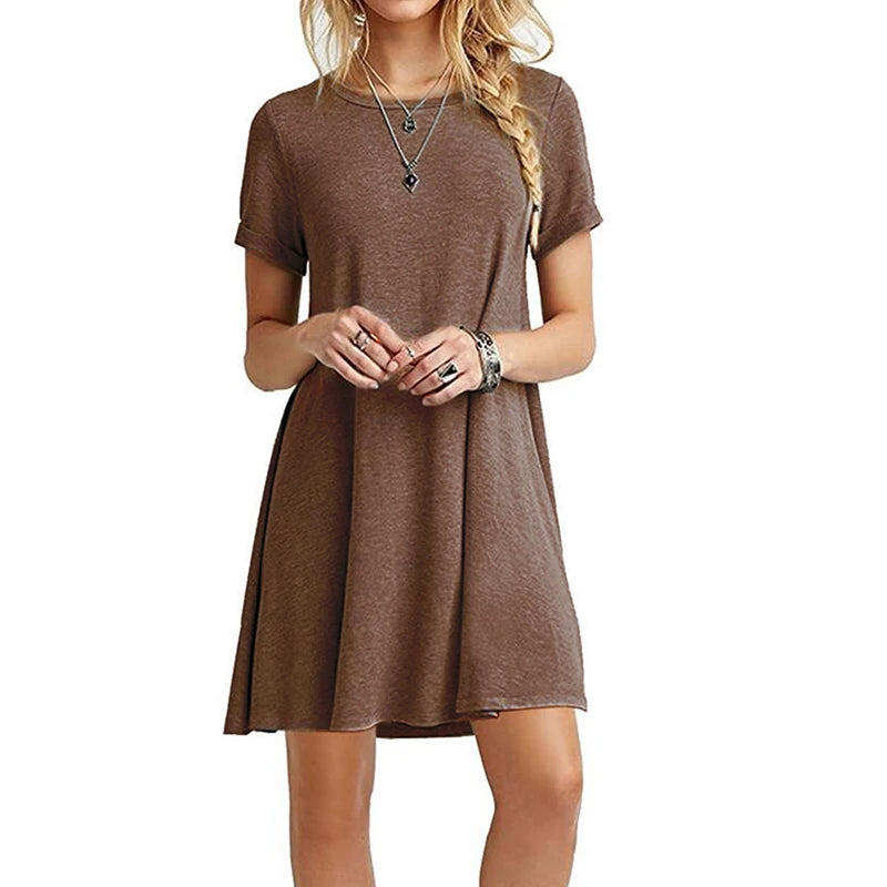 Los Vallende Casual T-Shirtjurk | Navando