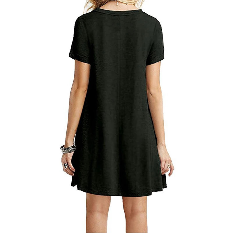 Los Vallende Casual T-Shirtjurk | Navando