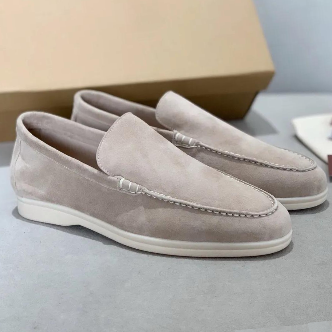 Lucas | Suède loafers met leren binnenzool 1