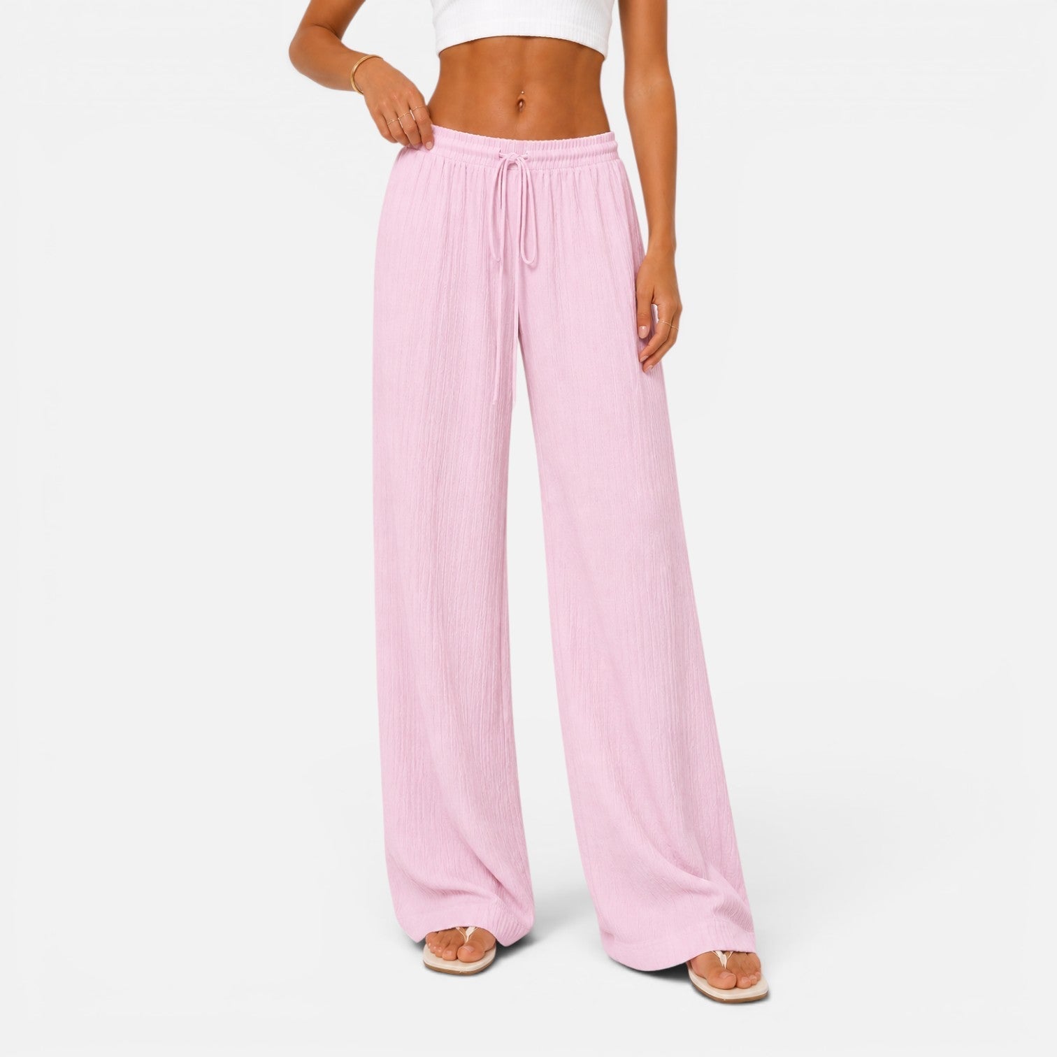 Luchtige Casual Wijde Broek | Navando