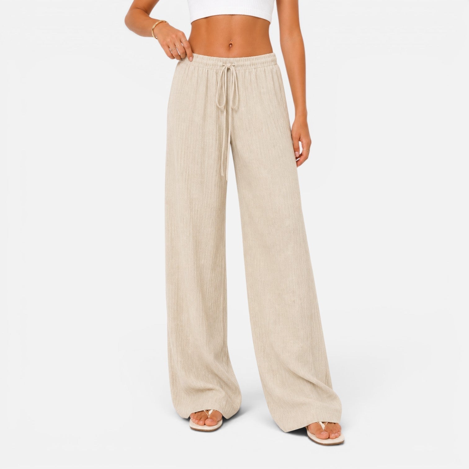 Luchtige Casual Wijde Broek | Navando