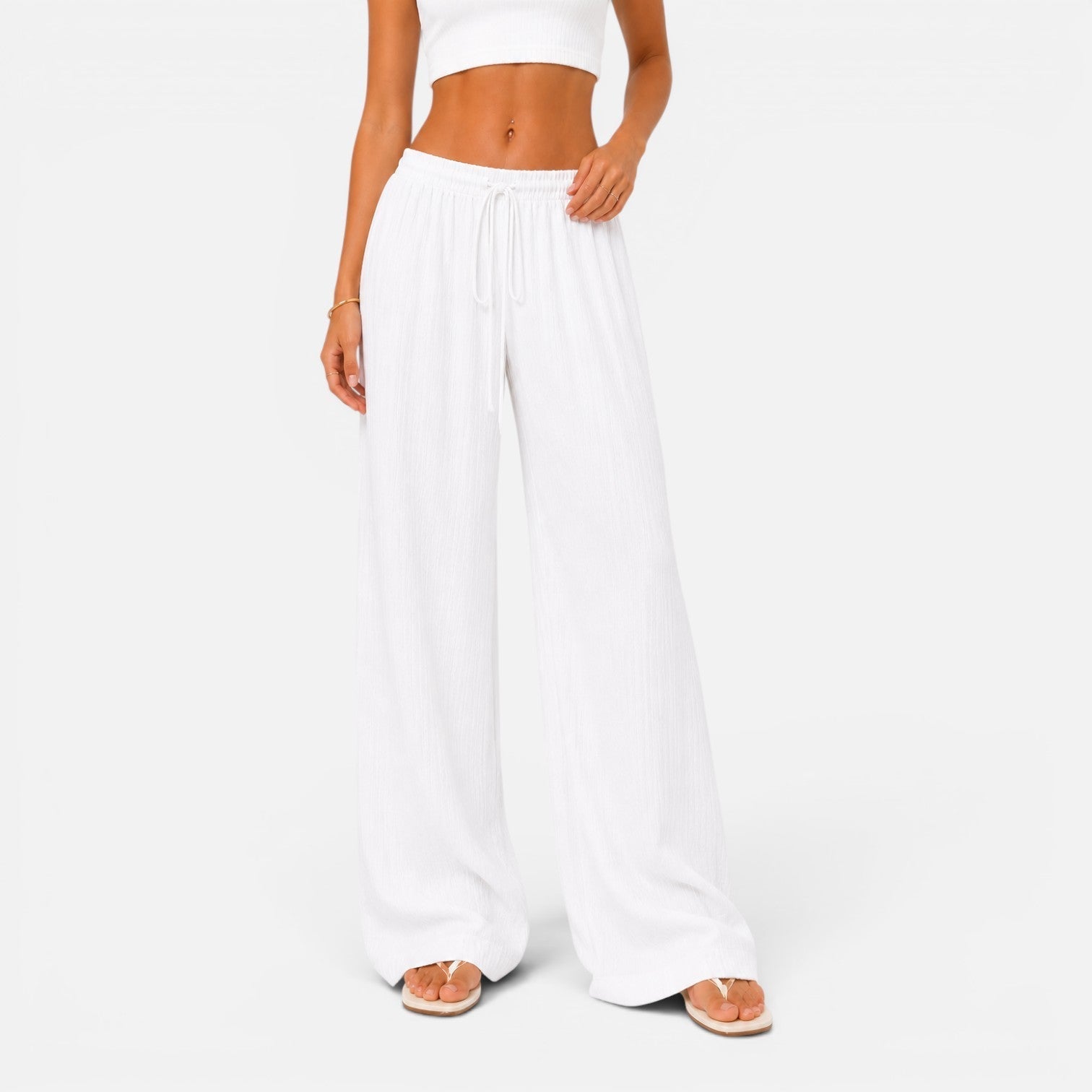 Luchtige Casual Wijde Broek | Navando