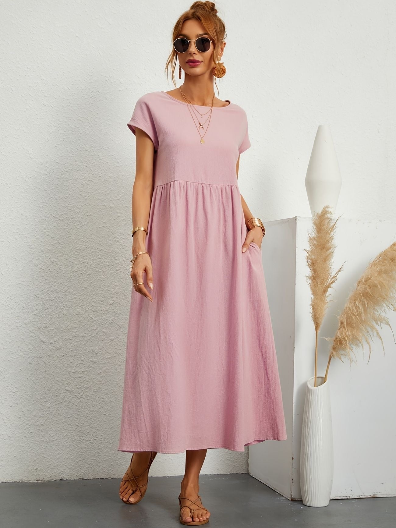Luchtige Zomerjurk Met Hoge Taille | Navando