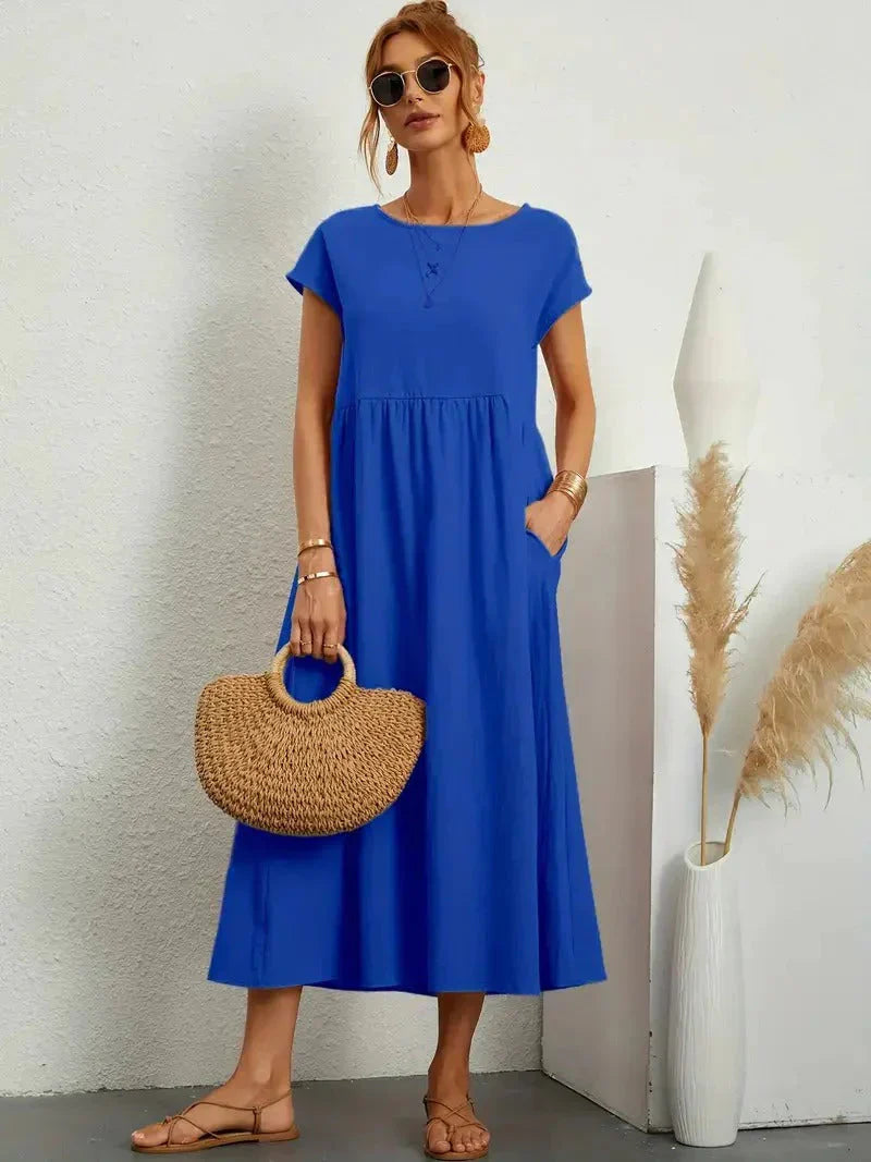 Luchtige Zomerjurk Met Hoge Taille | Navando