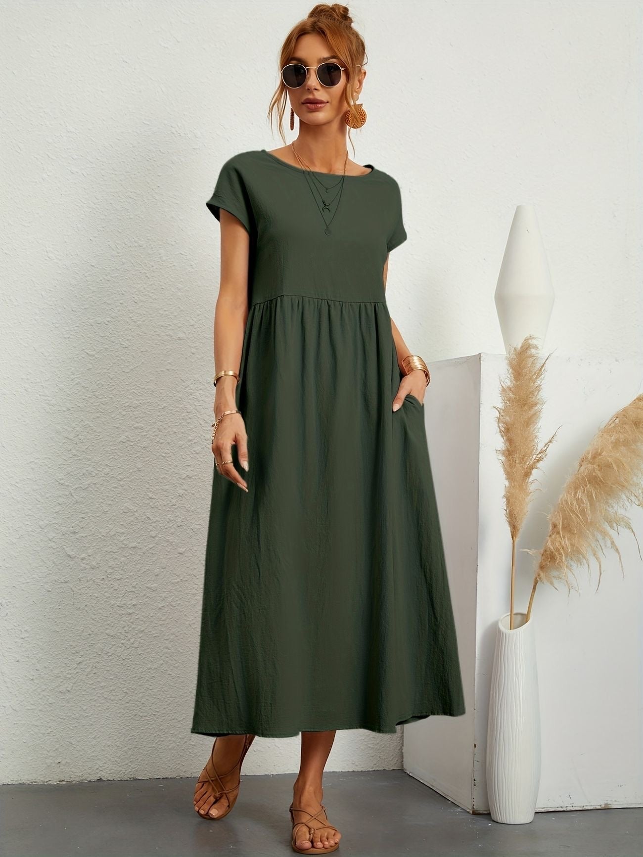 Luchtige Zomerjurk Met Hoge Taille | Navando