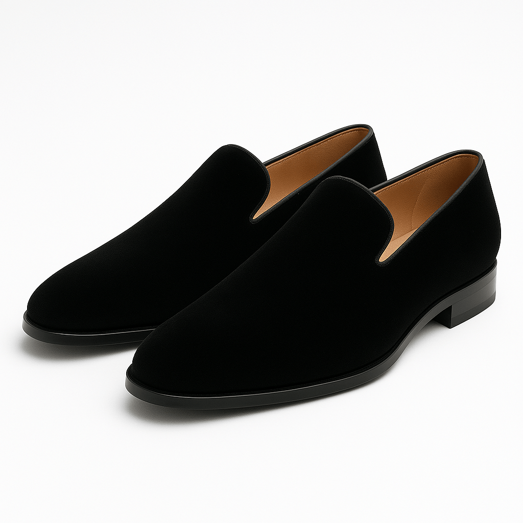 LuxeoutFit | Suède loafers met slip-on model 0