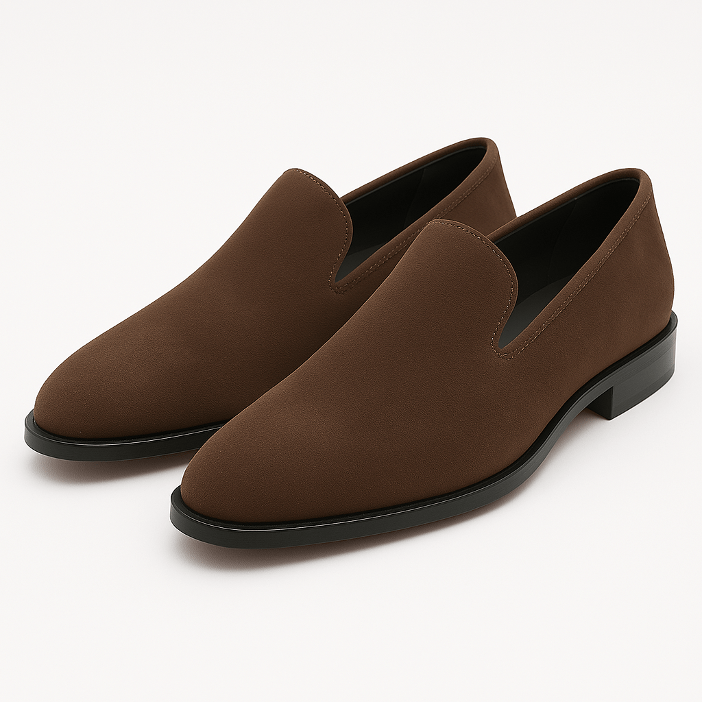 LuxeoutFit | Suède loafers met slip-on model 3