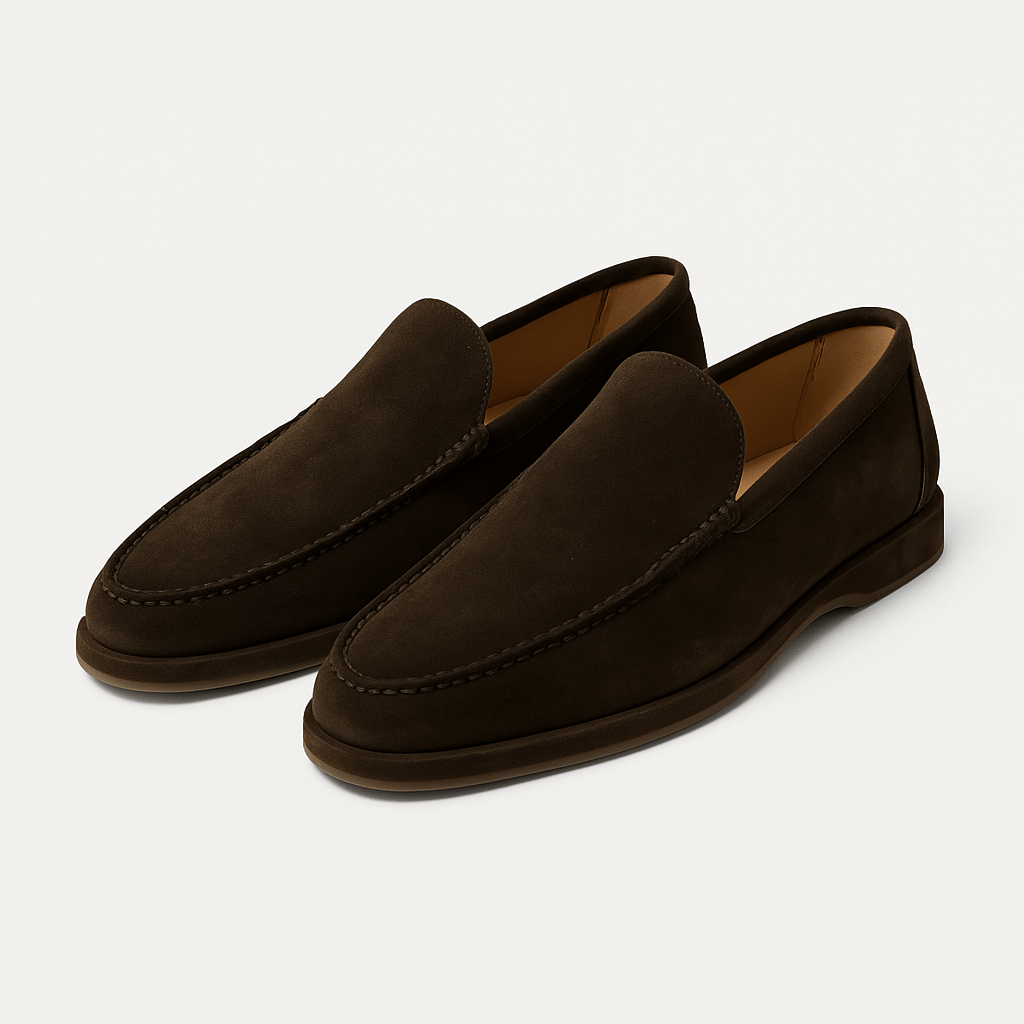 LuxeoutFit | Suede loafers met verlaagd profiel 13