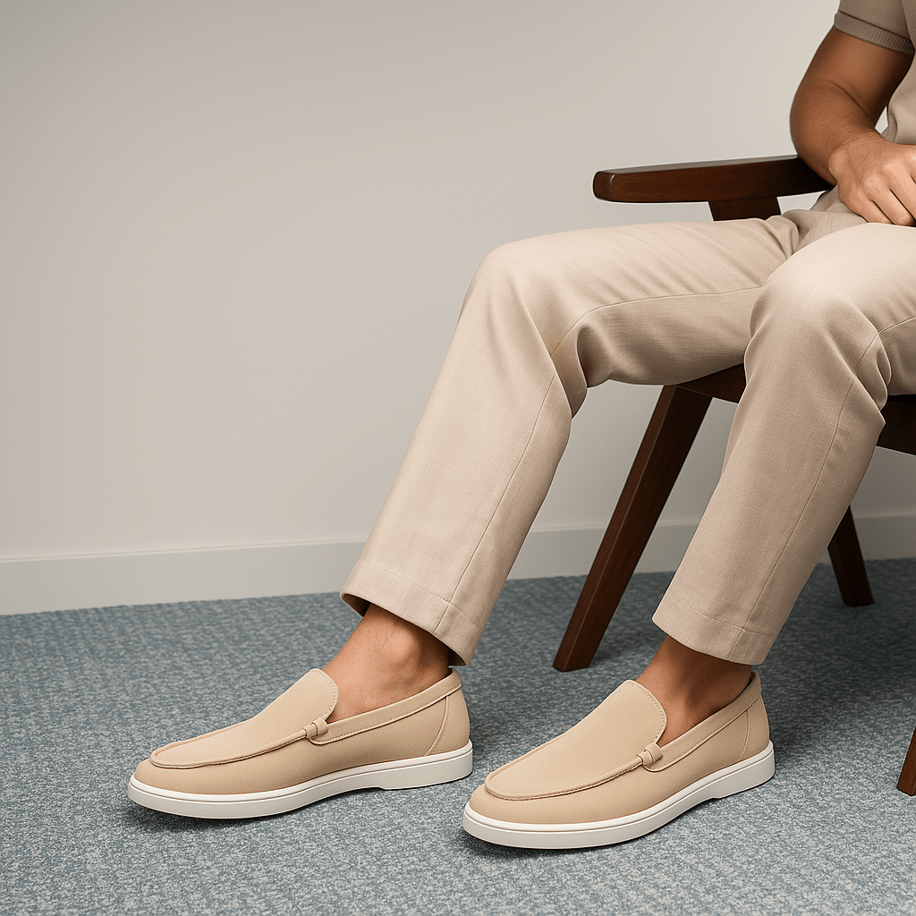 LuxeoutFit | Suede loafers met verlaagd profiel 4