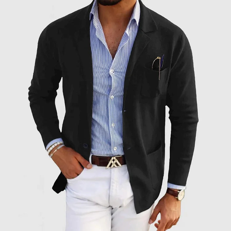Lyle | Reverskraag blazer met knoopzakken 3