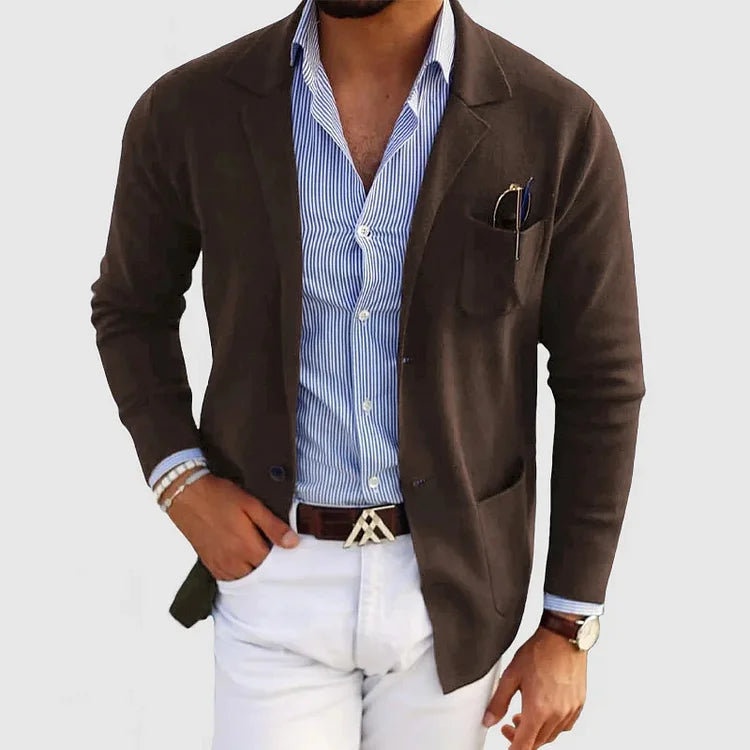 Lyle | Reverskraag blazer met knoopzakken 6