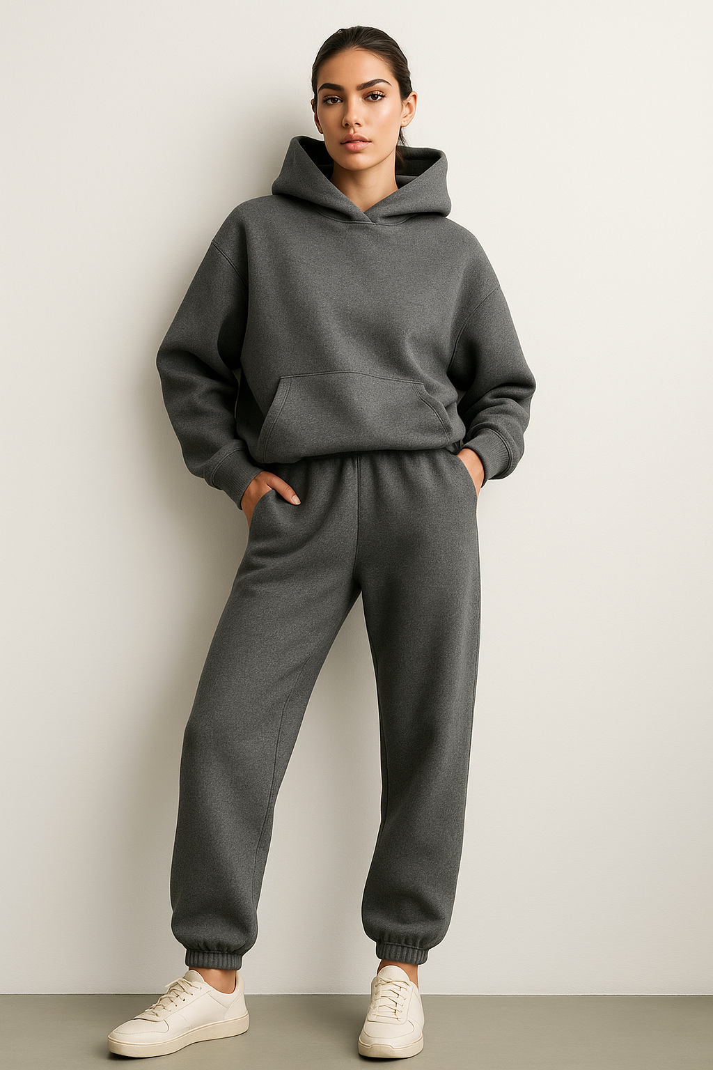 Maeve | Zachte oversized hoodie- en joggingset 0