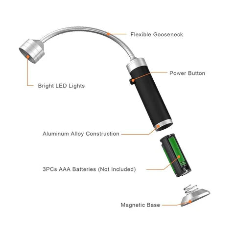 Magnetische Flexibele Draagbare Bbq Lamp | Navando