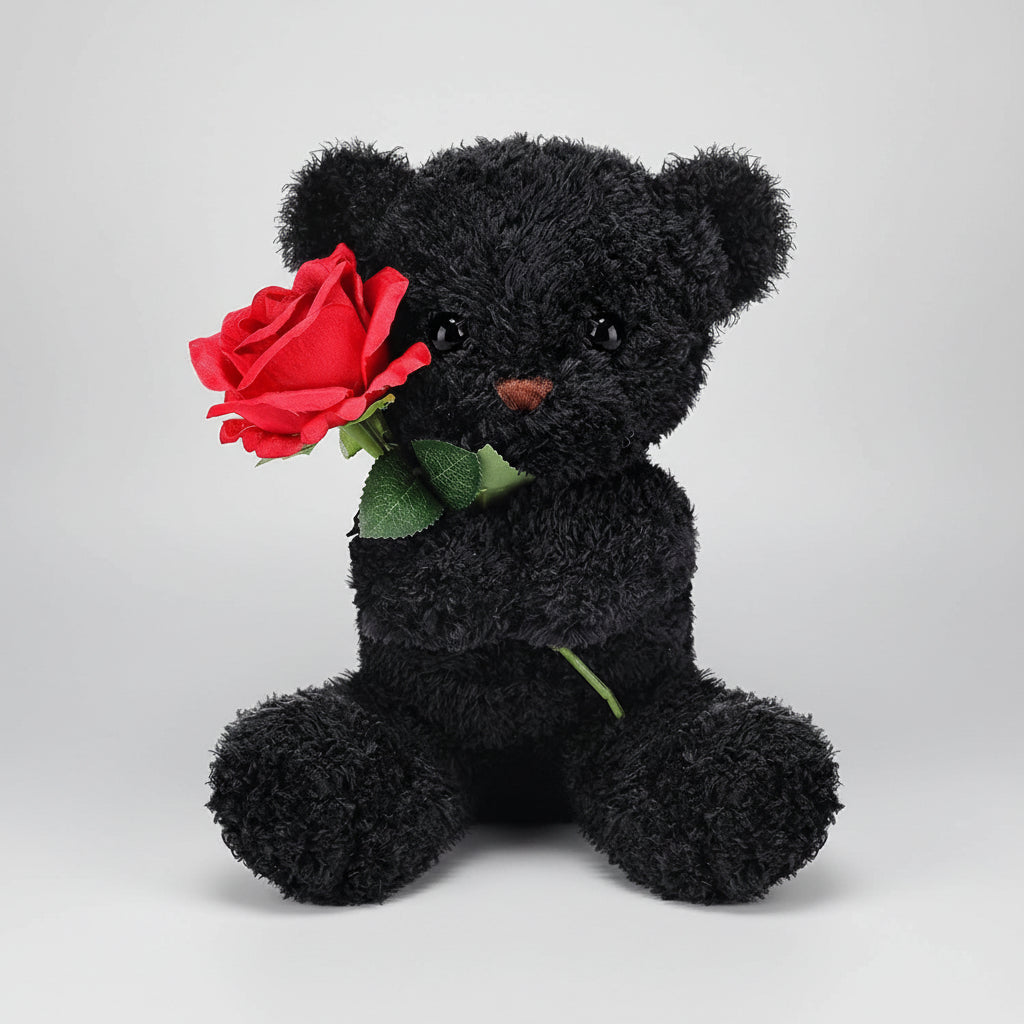 Malou | Zachte Teddybeer Met Een Roos