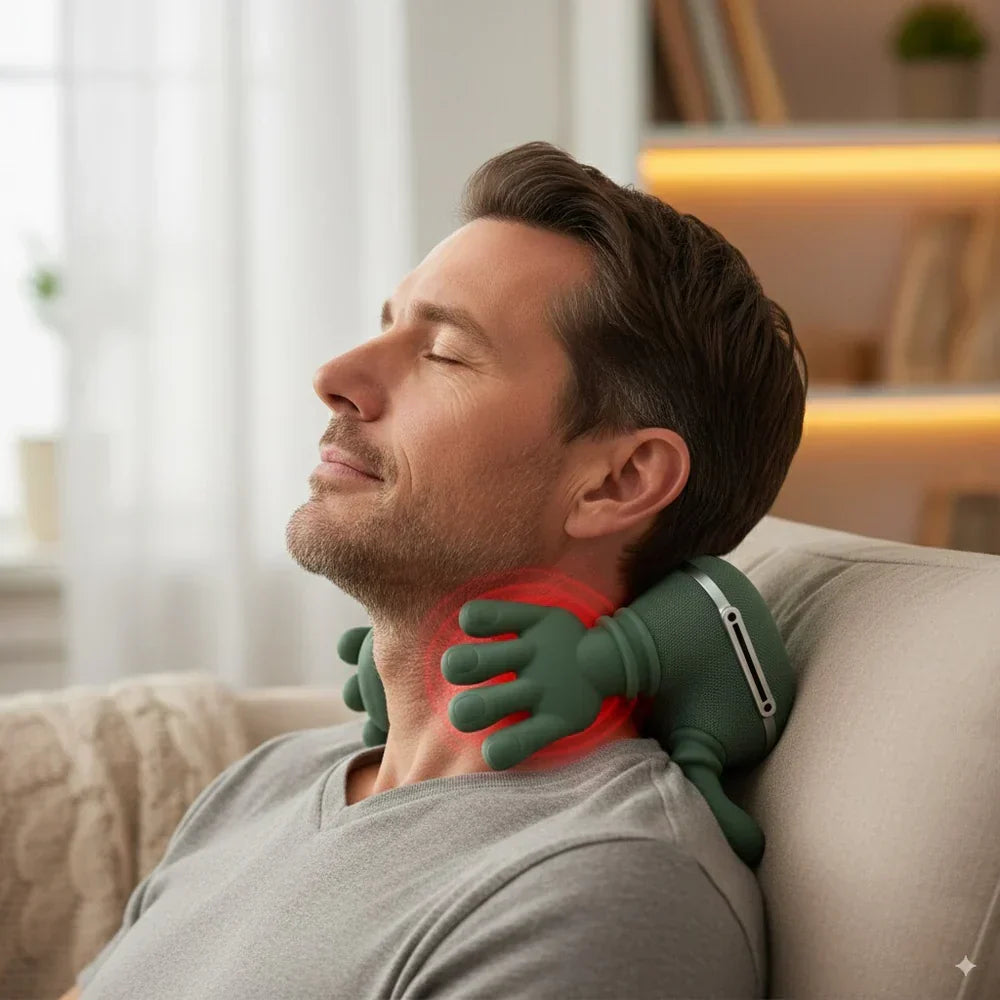 Maryam | Draadloos Nekmassageapparaat Met Gerichte Warmtefunctie