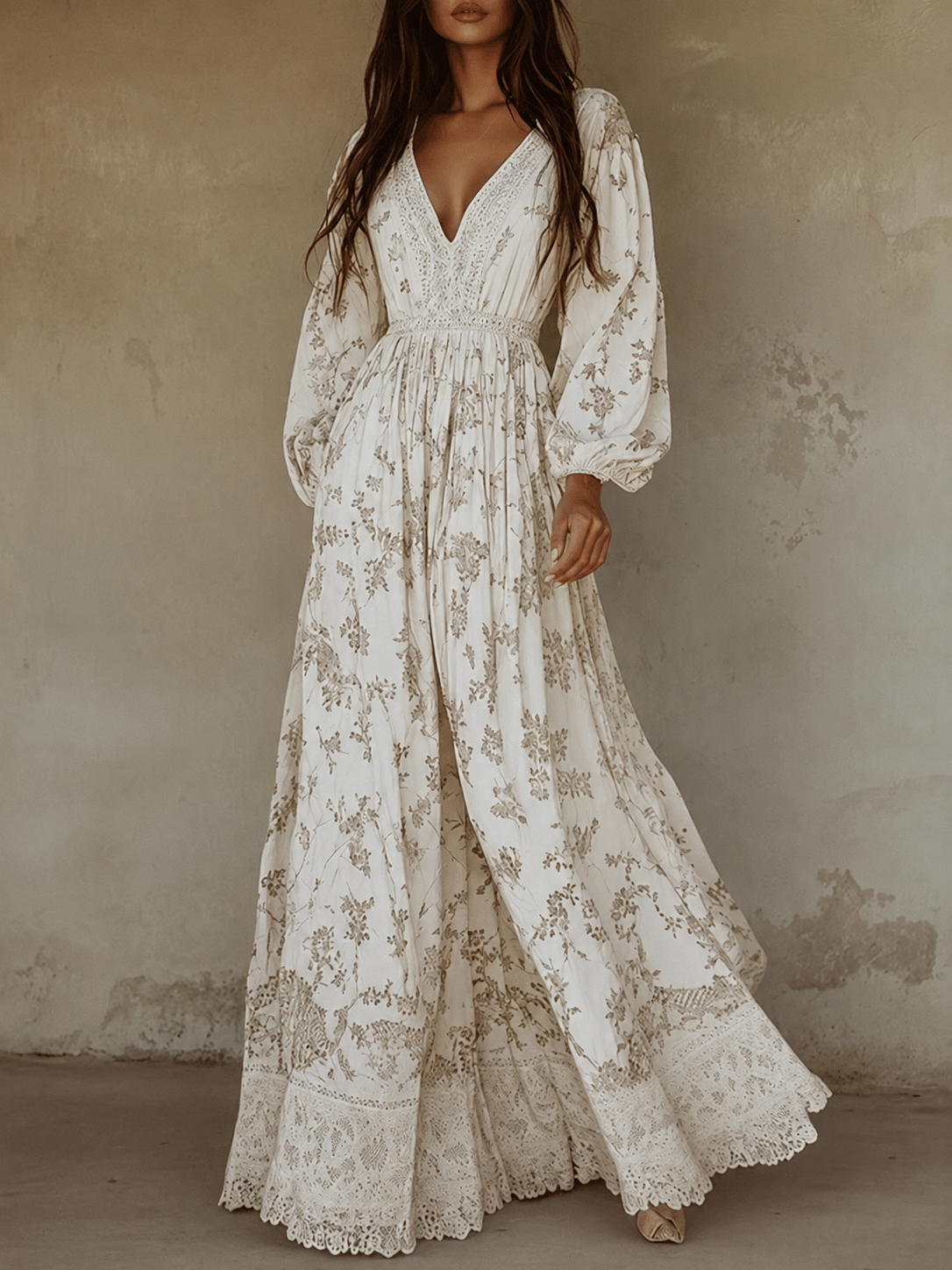 Maxi-Jurk Met Bloemenprint | Navando