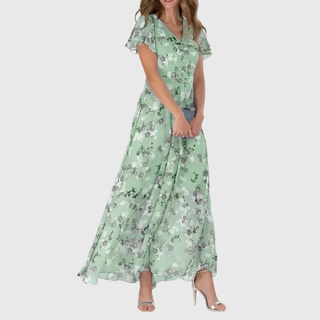 Maxi Jurk Met Bloemenprint | Navando