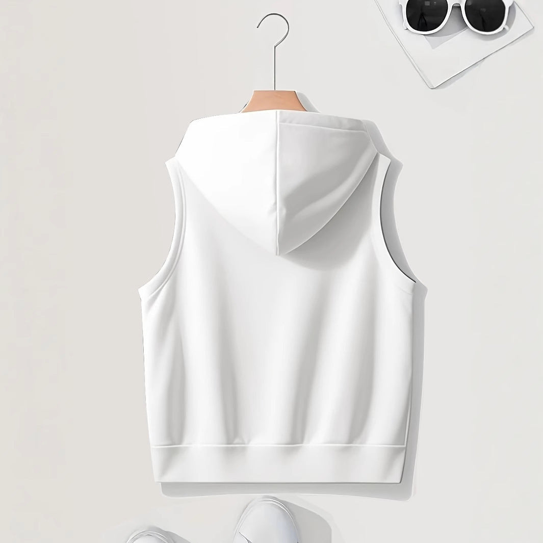 Megan | Mouwloos Hooded Gilet Met Ritssluiting
