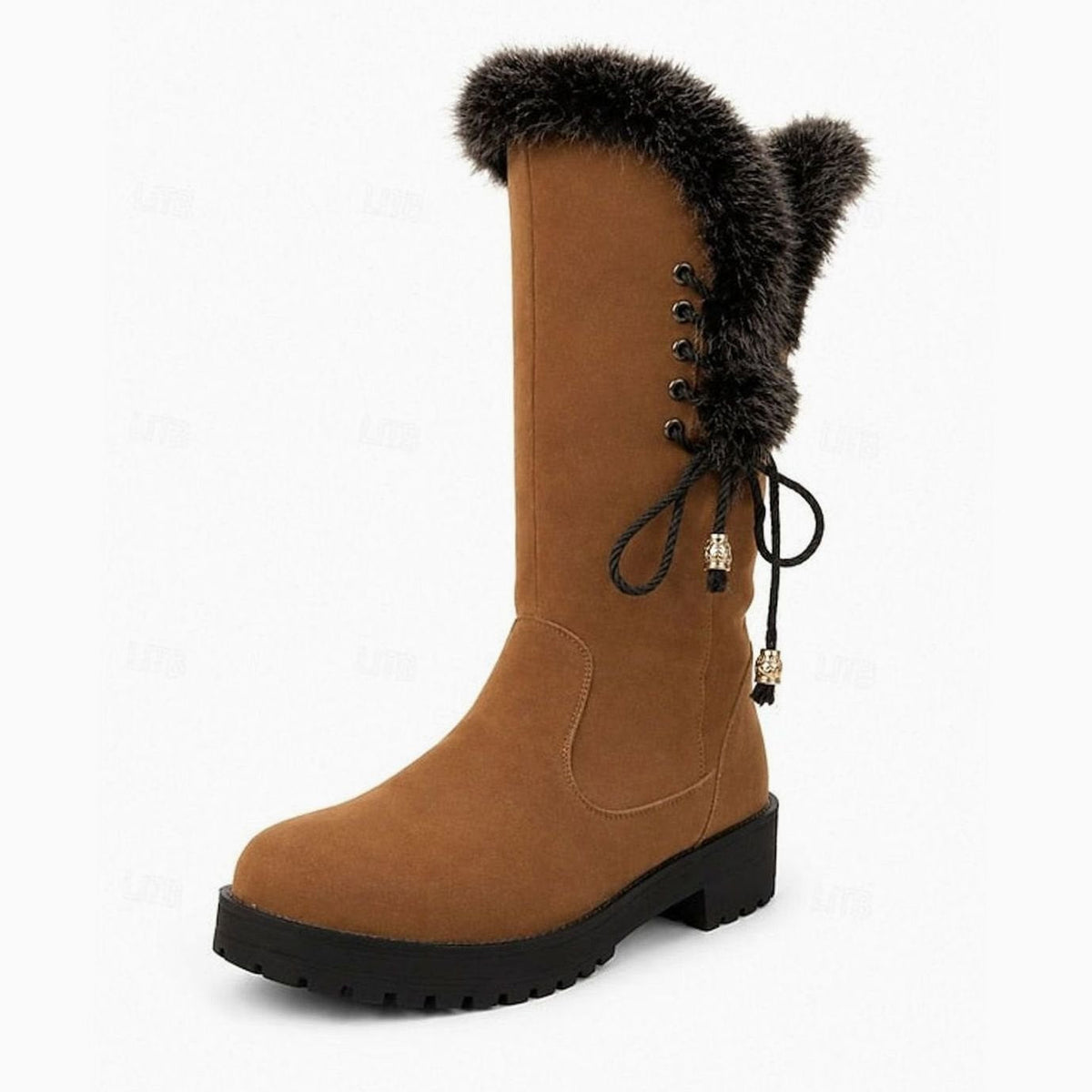 Meike | Hoge Snowboots Met Grove Profielzool