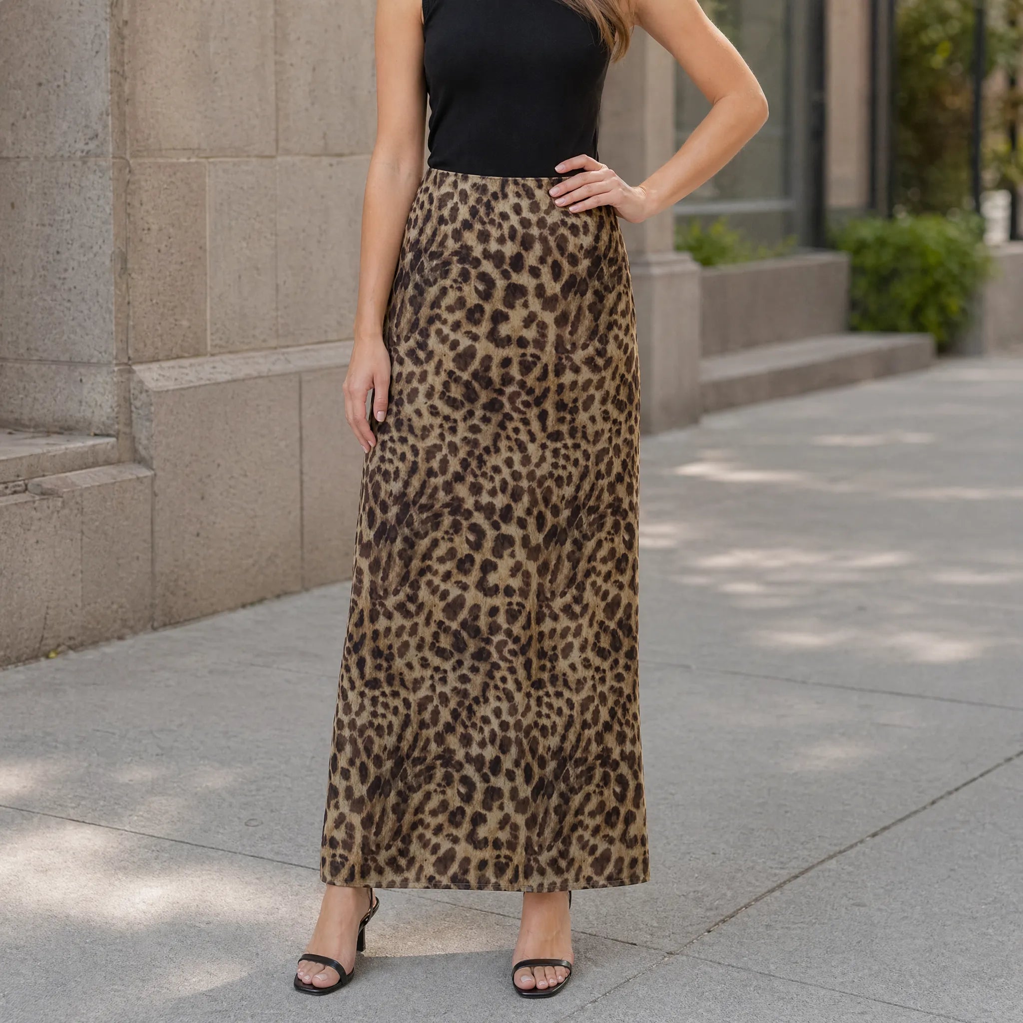 Midi-Rok Met Dierenprint | Navando