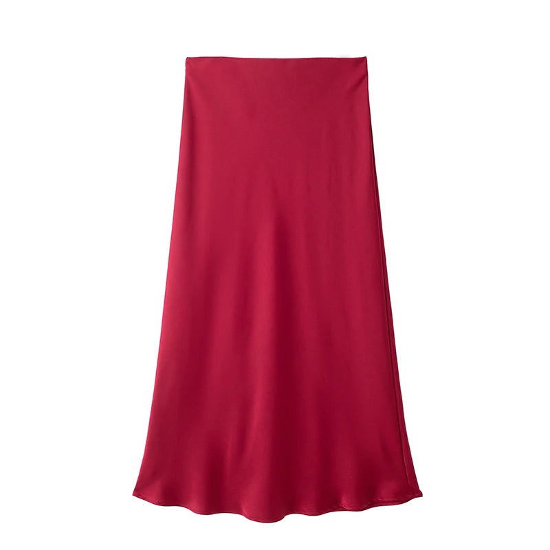 Midi Rok Met Hoge Taille | Navando