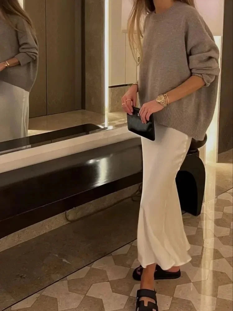 Midi Rok Met Hoge Taille | Navando