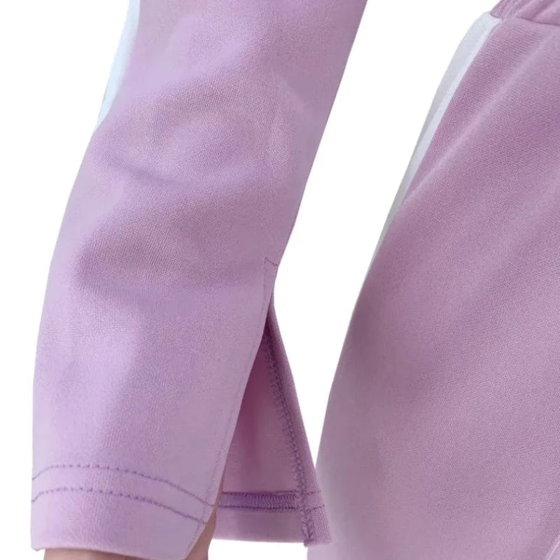 Milena | Lichte tweedelige set met cropped top en hoge taille broek 5