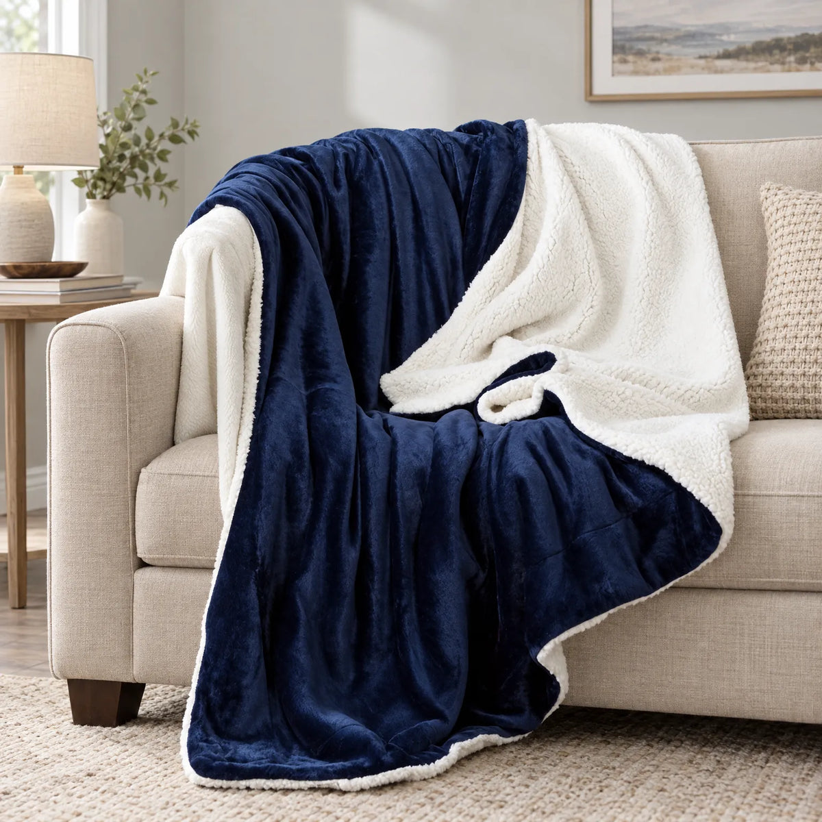 Milou | Zachte Tweezijdige Plaid Deken