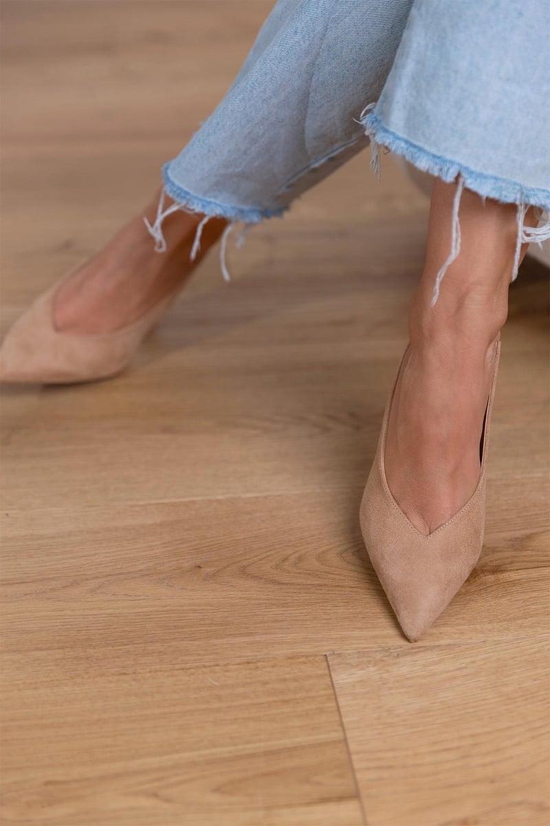 Minimalistische Hakschoenen Met Lage Hak | Navando