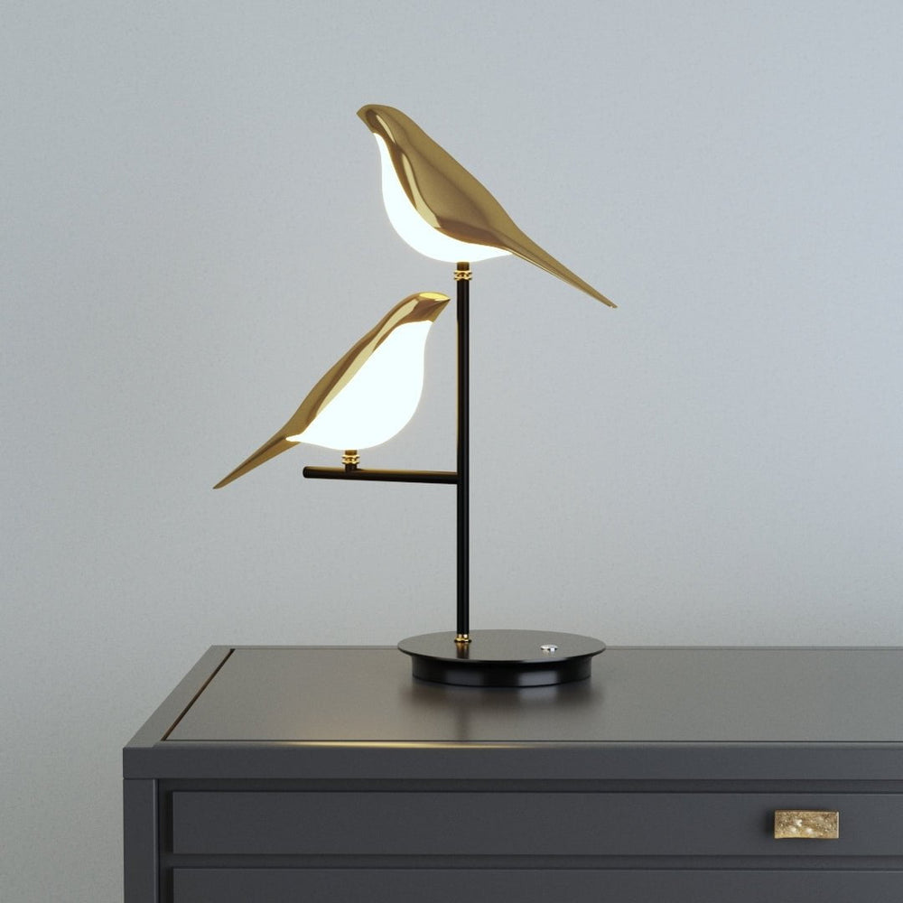 MisterBird | Postmoderne LED-tafellamp goud 0