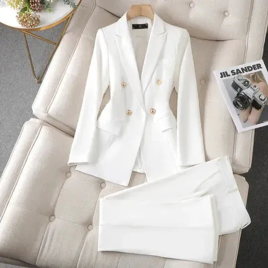 Sophie - Ensemble Élégant Blazer et Pantalon Deux Pièces