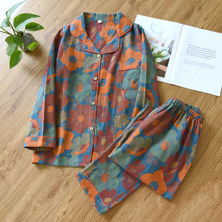 Modern | Tweedelige pyjamaset met bloemenprint 2
