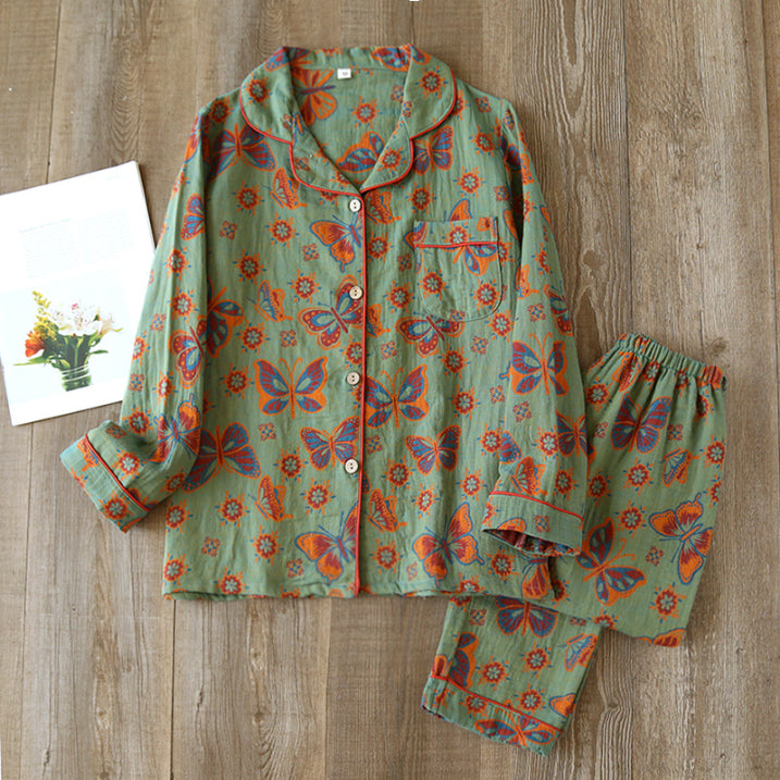 Modern | Tweedelige pyjamaset met bloemenprint 8