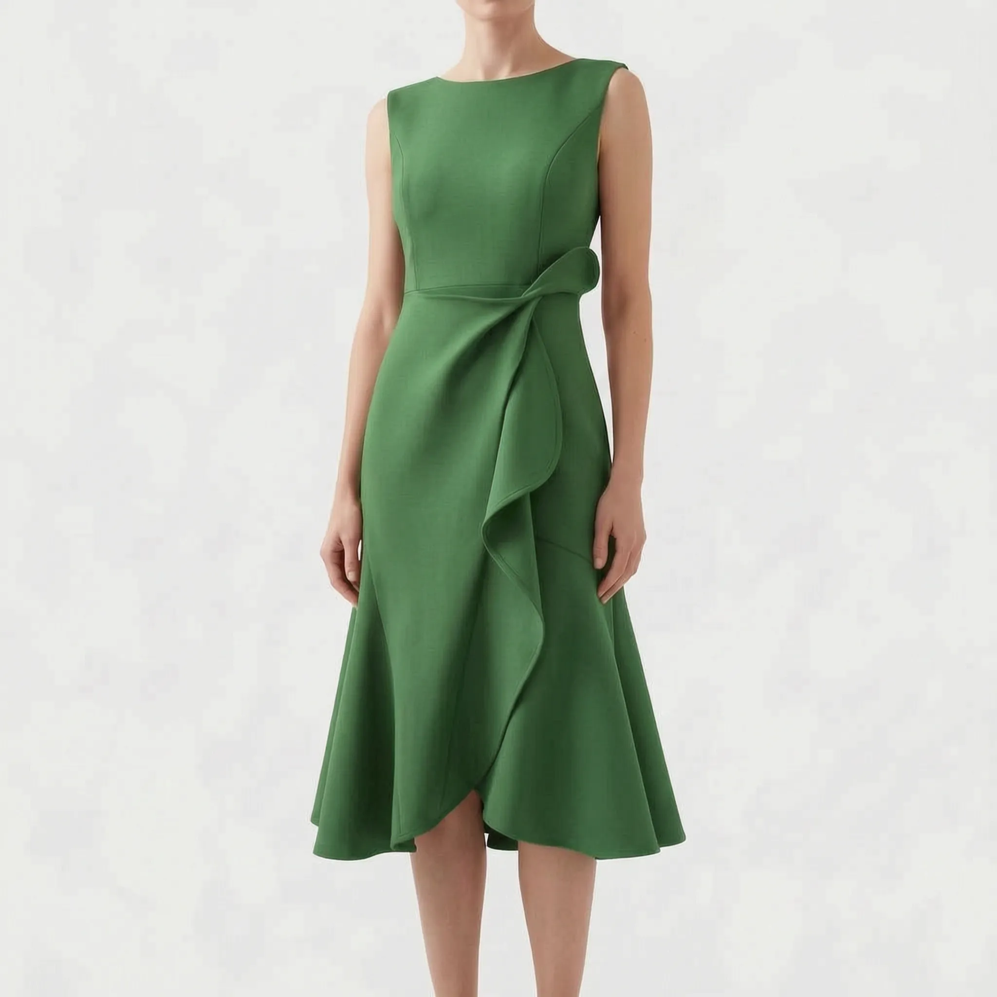 Mouwloze Asymmetrische Midi-Jurk | Navando