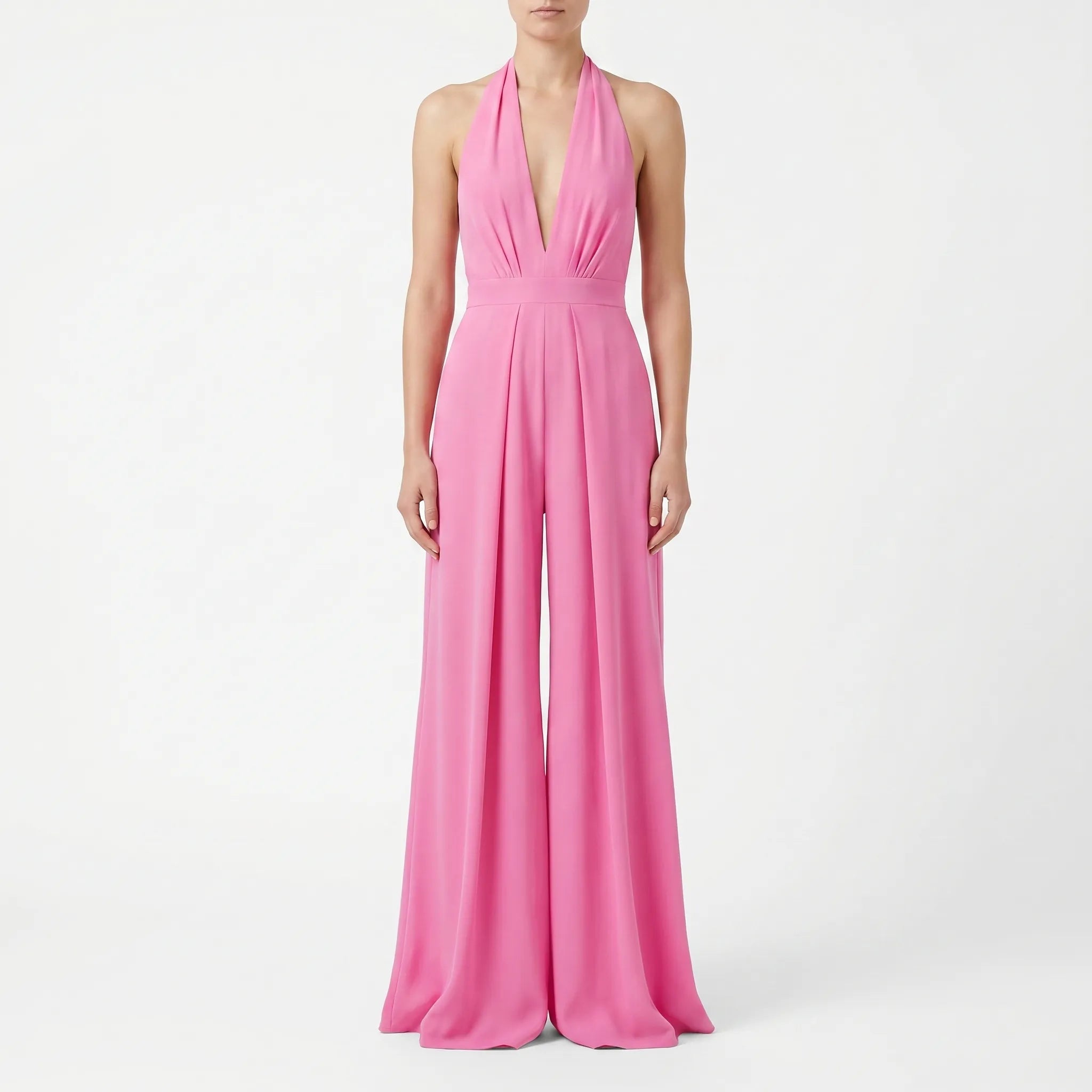 Mouwloze Jumpsuit Met Halternek | Navando