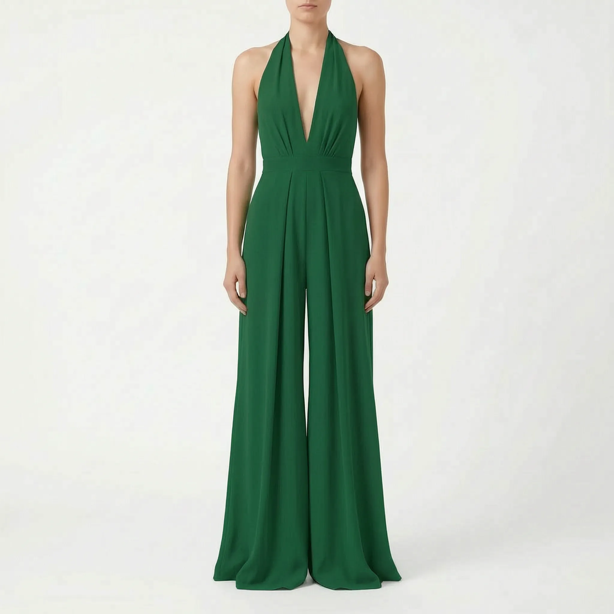 Mouwloze Jumpsuit Met Halternek | Navando