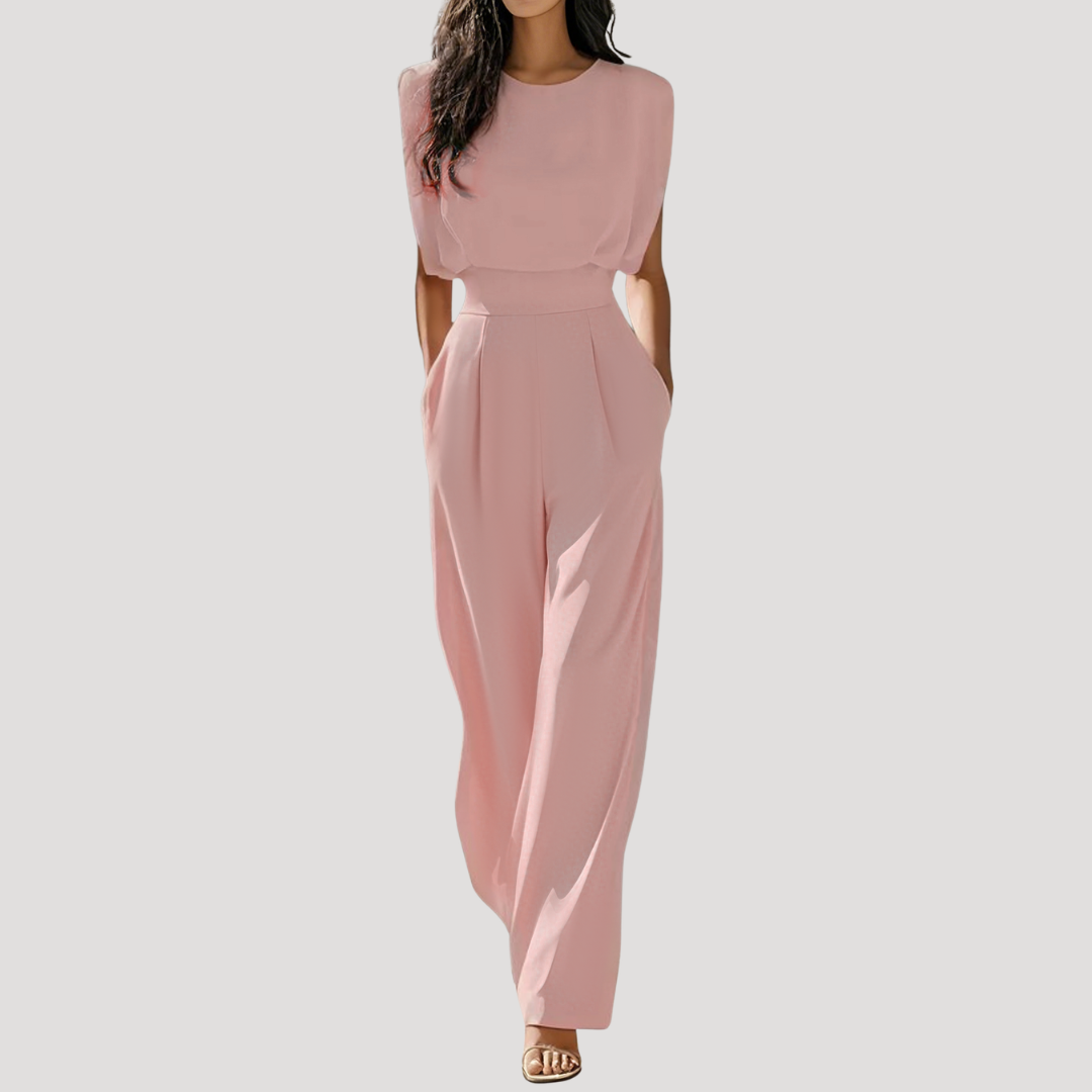 Mouwloze Jumpsuit Met Wijde Pijpen | Navando